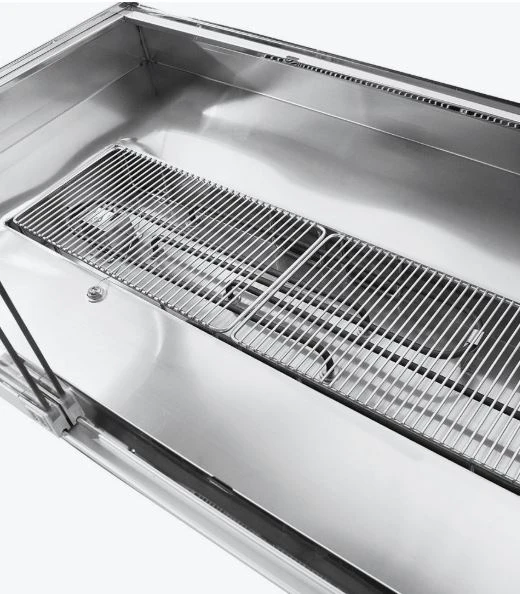 Bonvue BM17TC Angled Glass Countertop Wet and Dry Bain Marie (5 x GN 1/1)