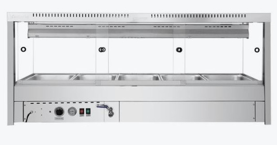 Bonvue Square Countertop Wet and Dry Bain Marie BM17SC