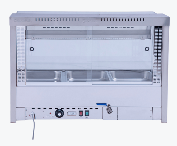 Bonvue Square Countertop Wet and Dry Bain Marie BM11SC Bonvue Square Countertop Wet and Dry Bain Marie BM11SC