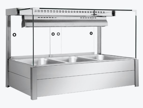 Bonvue Square Countertop Wet and Dry Bain Marie BM11SC