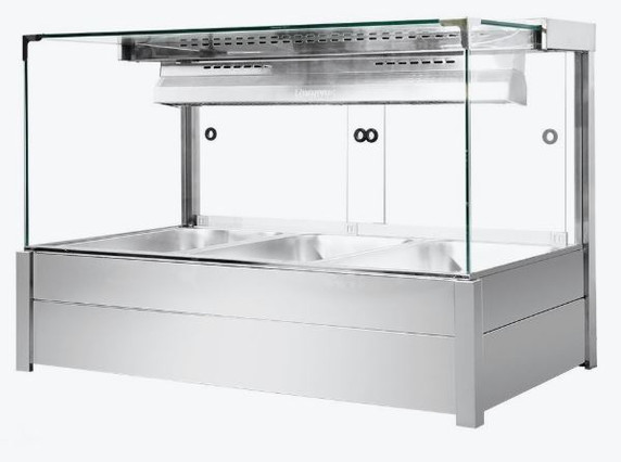 Bonvue Square Countertop Wet and Dry Bain Marie BM11SC