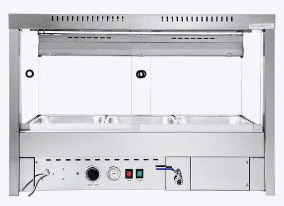 Bonvue Square Countertop Wet and Dry Bain Marie BM11SC