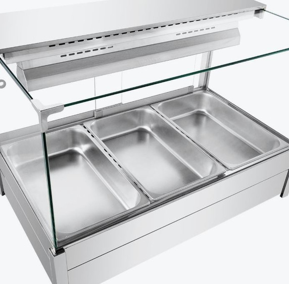 Bonvue Square Countertop Wet and Dry Bain Marie BM11SC