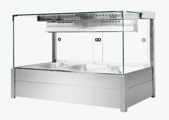 Bonvue BM11SC Square Countertop Wet and Dry Bain Marie (3 x GN 1/1)