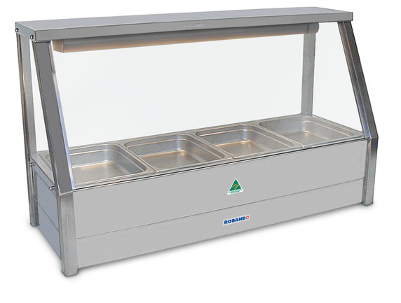 Roband E14 Straight Glass Single Row Commercial Hot Food Display Bar