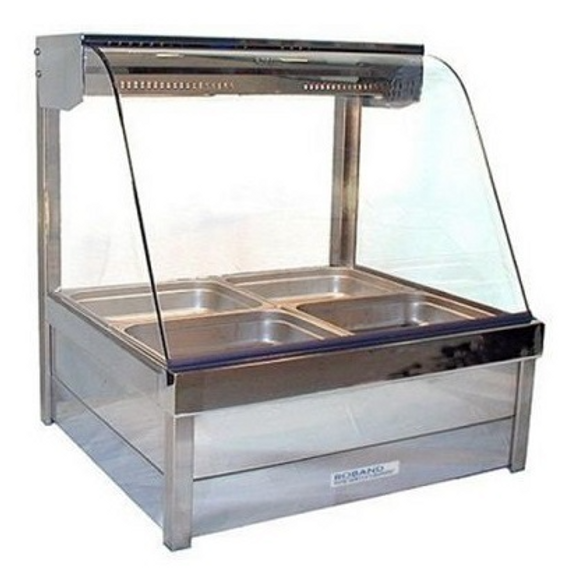 Roband C22RD Curved Glass Hot Food Display with Rear Doors