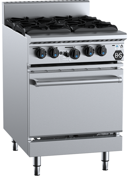 B+S OV-SB4 Black Series Four Burner Oven