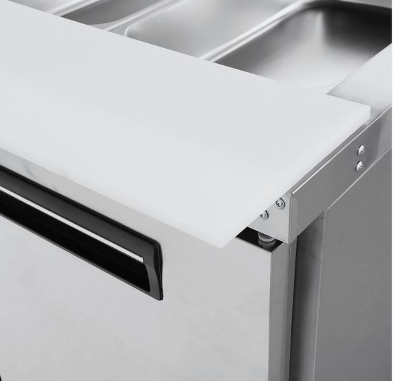 Thermaster Two Door Cold Bench Salad Station 6x1/1 GN Pans PG210FA-XB