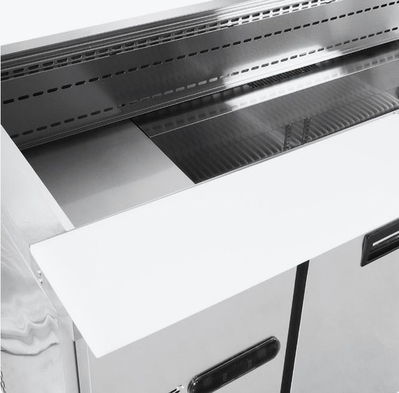 Thermaster Two Door Cold Bench Salad Station 6x1/1 GN Pans PG210FA-XB
