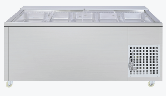 Thermaster Two Door Cold Bench Salad Station 5x1/1 GN Pans PG180FA-XB Thermaster Two Door Cold Bench Salad Station 5x1/1 GN Pans PG180FA-XB