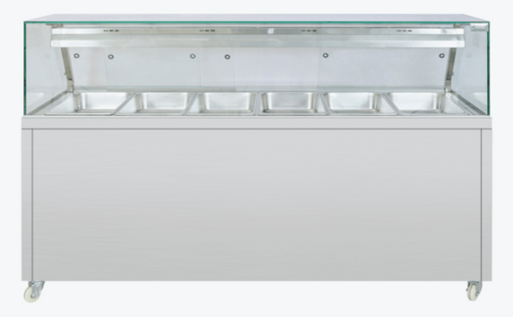 Thermaster Wet and Dry Bain Marie Display 6x1/1 GN Pans PG210FE-XG Thermaster Wet and Dry Bain Marie Display 6x1/1 GN Pans PG210FE-XG