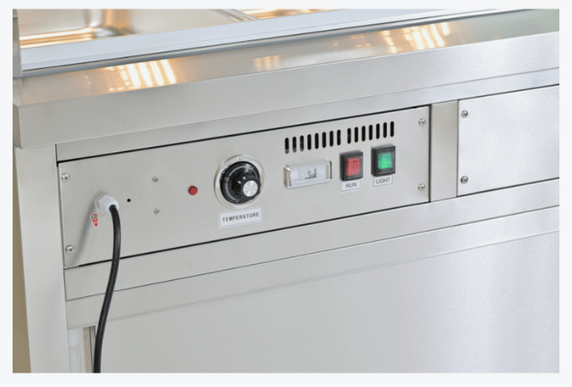 Thermaster Wet and Dry Bain Marie Display 6x1/1 GN Pans PG210FE-XG Thermaster Wet and Dry Bain Marie Display 6x1/1 GN Pans PG210FE-XG