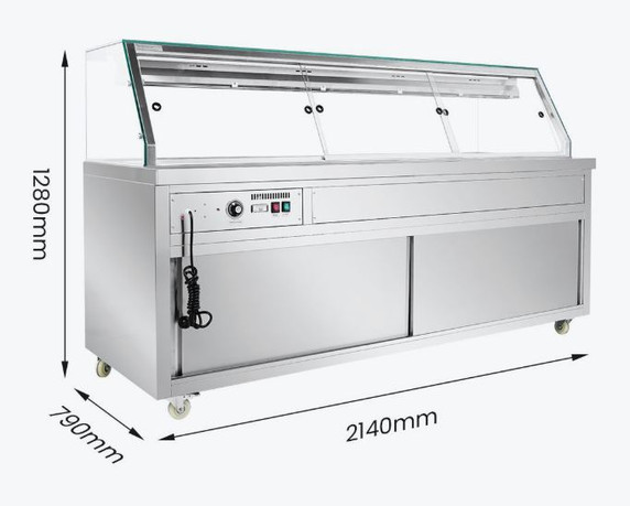 Thermaster Wet and Dry Bain Marie Display 6x1/1 GN Pans PG210FE-XG