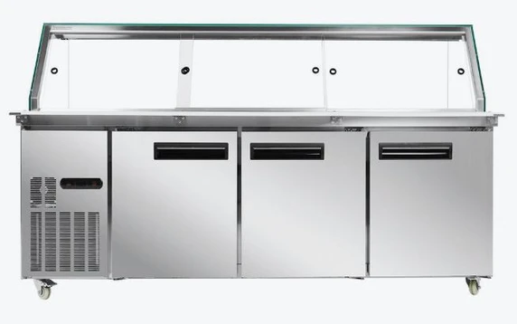 Thermaster PG210FA-XG 6 x GN 1/1 Commercial Cold Salad & Noodle Bar (2140mm Wide)
