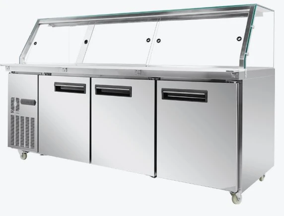 Thermaster PG210FA-XG 6 x GN 1/1 Commercial Cold Salad & Noodle Bar (2140mm Wide)