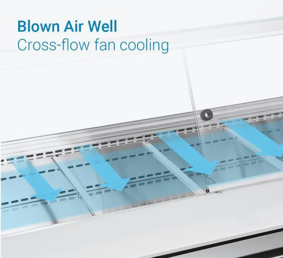 Thermaster Cold Salad & Noodle Bar 5x1/1 GN Pans PG180FA-XG