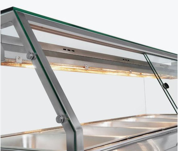 Thermaster Wet and Dry Bain Marie Display 4x1/1 GN Pans PG150FE-XG