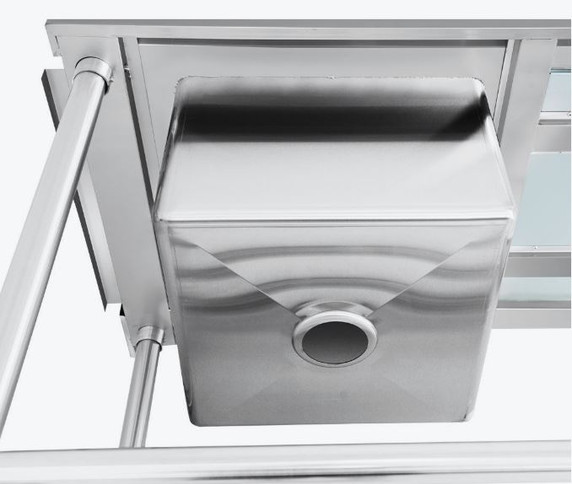 Modular Systems SSBD7-1200L/A Stainless Steel Left Inlet Single Sink Dishwasher Bench (1200mm)