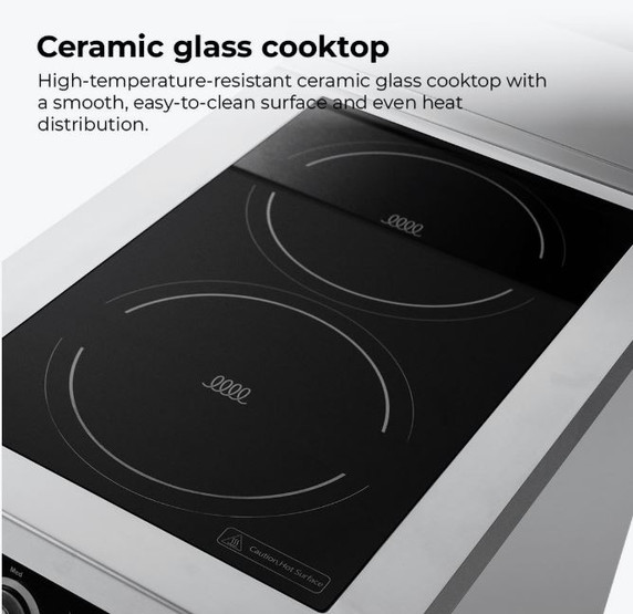 Electmax 700 Series Induction 2-Burner Cooker with Splashback EIC7-400P