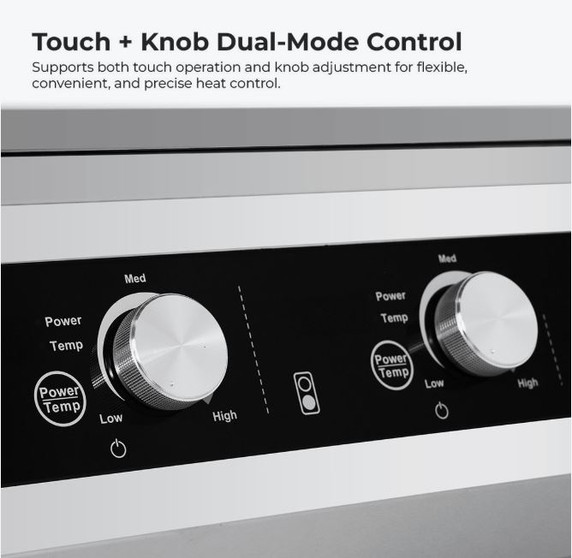 Electmax 700 Series Induction 2-Burner Cooker with Splashback EIC7-400P