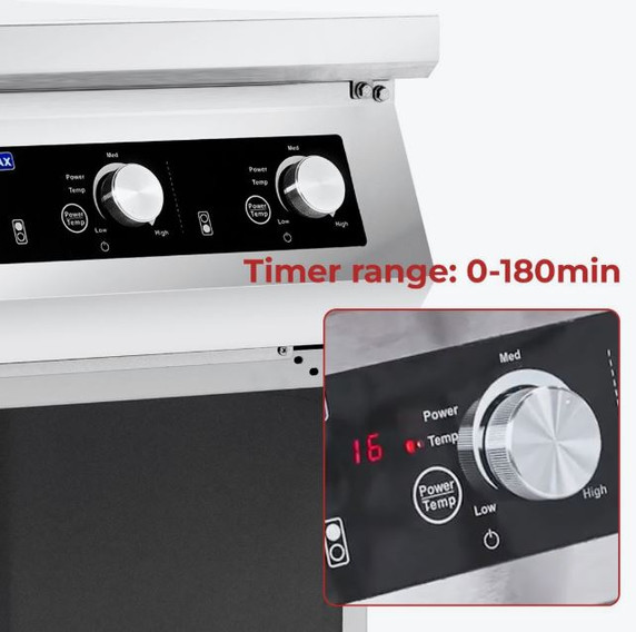 Electmax 700 Series Induction 2-Burner Cooker with Splashback EIC7-400P