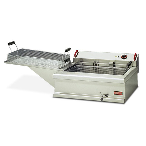 Lotus FPE20 17L Large Pan Electric Pastry Fryer Bench Model Lotus FPE20 17L Large Pan Electric Pastry Fryer Bench Model