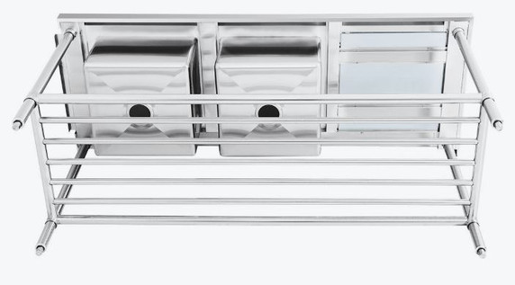 Left Inlet Double Sink Dishwasher Bench DSBD7-1800L/A