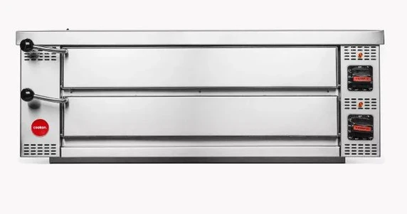 Cookon PO-1 Commercial Electric 2-Deck Pizza Oven (Mild Steel Bases)