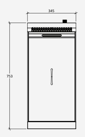 Cookon FFR-1-300S Compact Single Pan Fryer