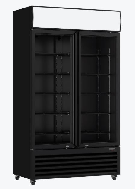 Thermaster LG-730BP Commercial 2-Door Beverage Display Fridge – 730L Capacity