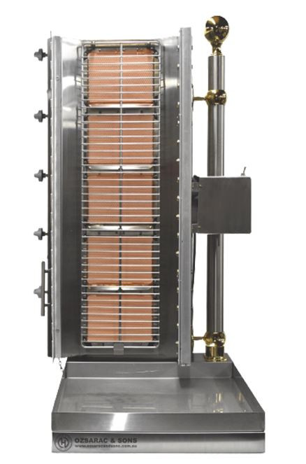 Ozsarac & Sons SK5 Commercial Semi-Automatic 5-Burner Shish Kebab Machine