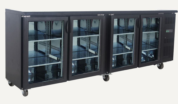 Exquisite UBC630 Four Swing Doors Backbar Display Refrigerator