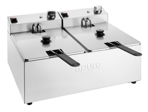 Apuro CU619-A Twin Tank Fryer 2 x 5 Ltr 2 x 2.kW