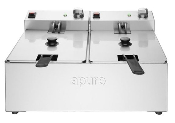 Apuro CU619-A Twin Tank Fryer 2 x 5 Ltr 2 x 2.kW