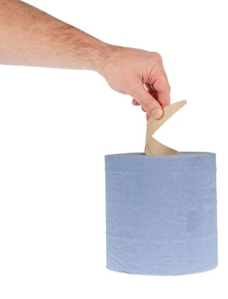 Jantex DL921 Centre Feed Roll Blue 2ply 400 sheets (Pack 6)