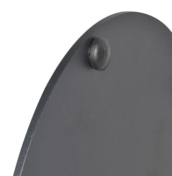 EzFurn KBTDADI45BK70 Base Table Danube Disc 450mm Black H700