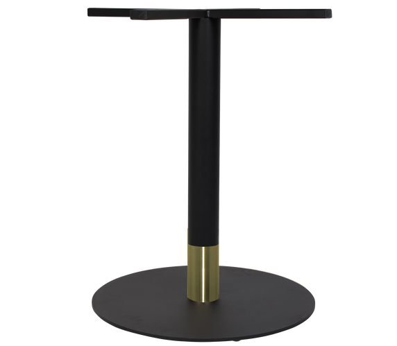 EZ Furn KBTTIDI54BKBKBR Base Table Tivoli Disc 540 Black + Black Brass Collar