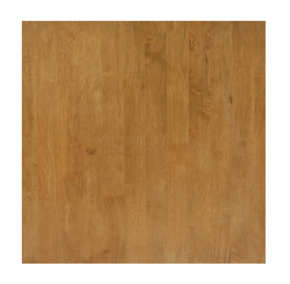 EzFurn TOTISQ70LO Top Table Timber SQ 700mm Rubberwood Light Oak