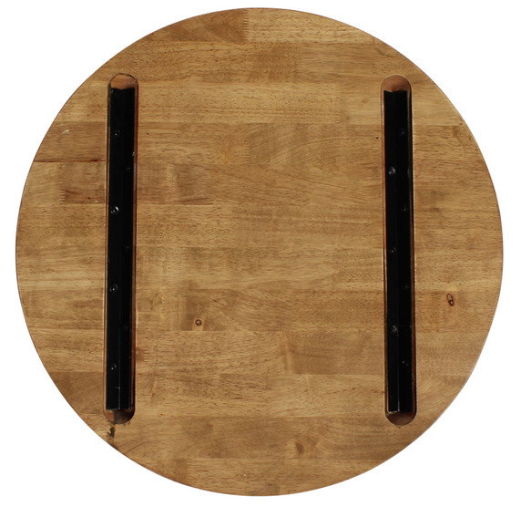 EzFurn TOTIRD70LO Top Table Timber Round 700mm Light Oak