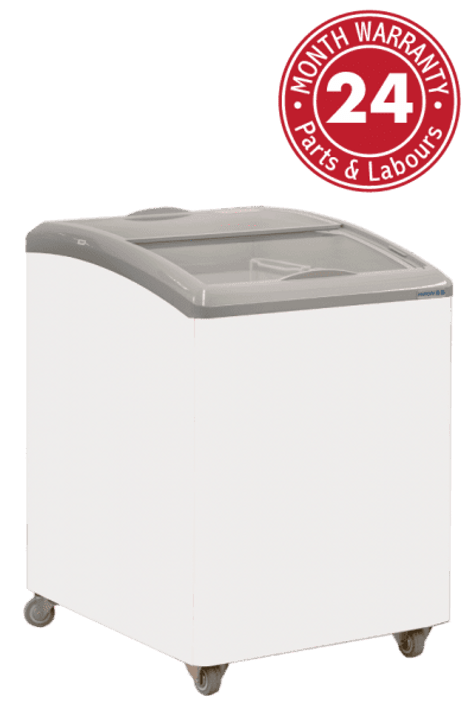 Exquisite SD151 Curved Glass Display Chest Freezer 151L Exquisite SD151 Curved Glass Display Chest Freezer 151L