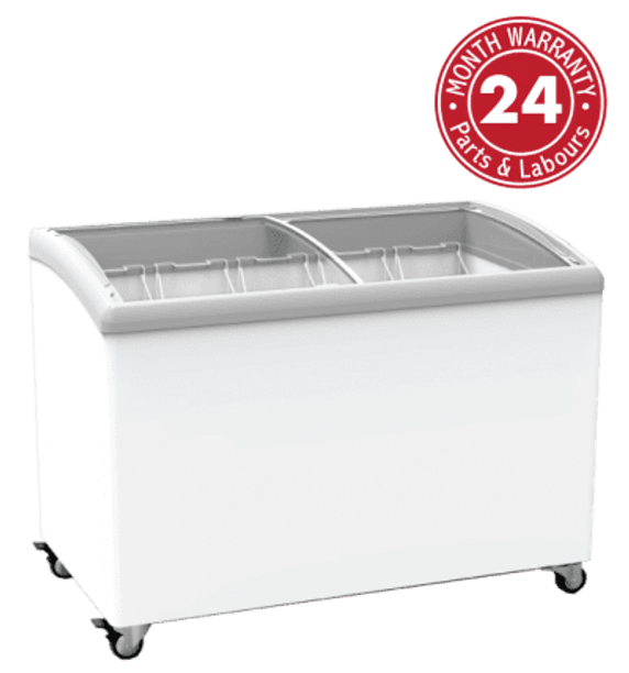 Curved Glass Display Chest Freezer 374L Curved Glass Display Chest Freezer 374L