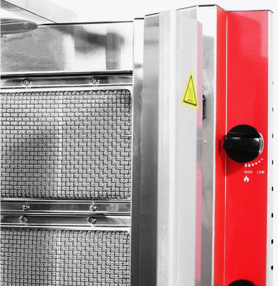 GasMax Semi-automatic 4 Burner LPG Kebab Machine KB-4LPG
