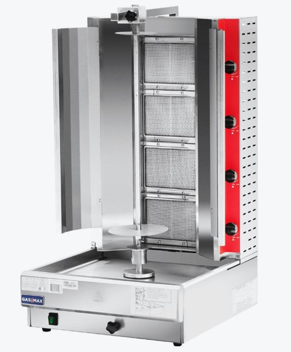 GasMax Semi-automatic 4 Burner NG Kebab Machine KB-4 GasMax Semi-automatic 4 Burner NG Kebab Machine KB-4