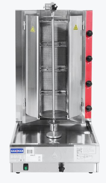 GasMax Semi-automatic 4 Burner NG Kebab Machine KB-4