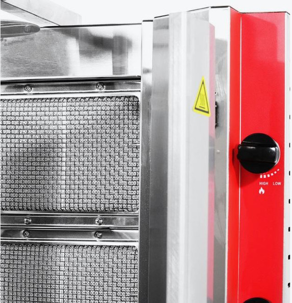GasMax Semi-automatic 4 Burner NG Kebab Machine KB-4
