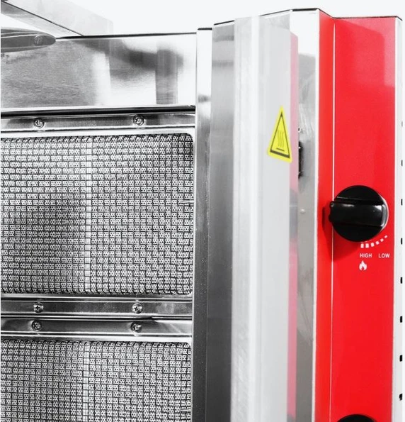 Gasmax KB-4 4 Burner Natural Gas Kebab Machine 45kg | 10A