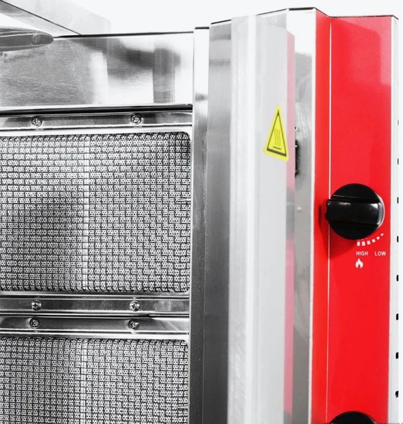 Gasmax KB-5 5 Burner Natural Gas Kebab Machine 56kg | 10A