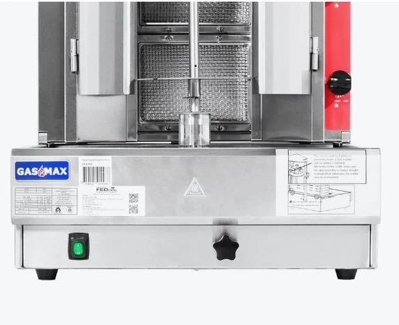 Gasmax KB-5 5 Burner Natural Gas Kebab Machine 56kg | 10A