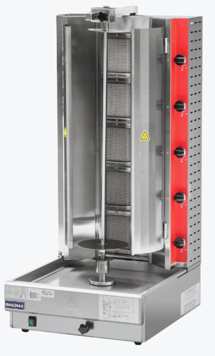 Semi-automatic 5 Burner LPG Kebab Machine