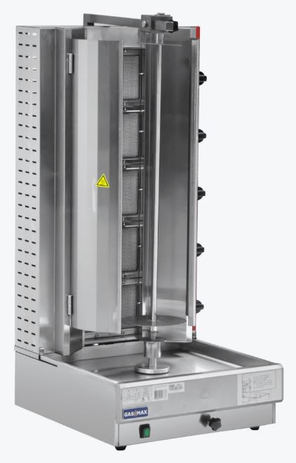 Semi-automatic 5 Burner LPG Kebab Machine